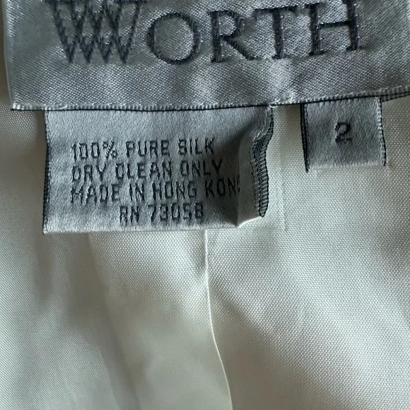 Worth Pure Silk Blouse in Cream - Picture 5 of 5